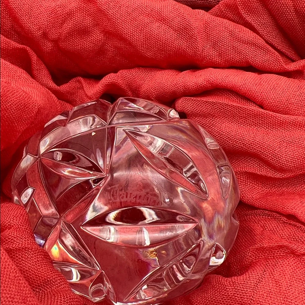 Waterford Crystal Annual Decorative Egg - Signed - Picture 8 of 9